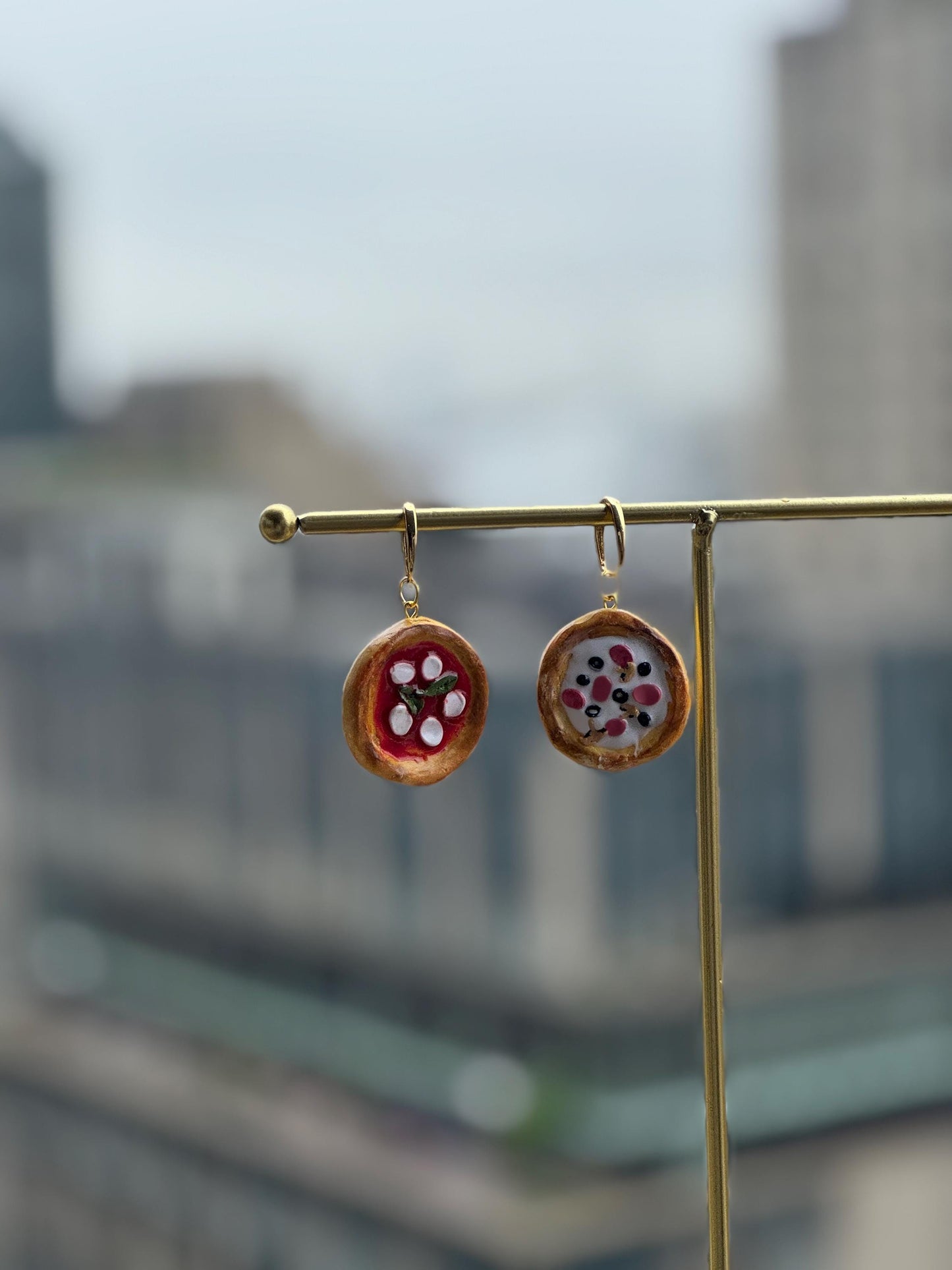 Pizza Charm Earrings