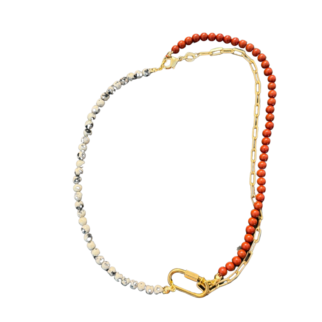 Jasper & Dalmatian Necklace