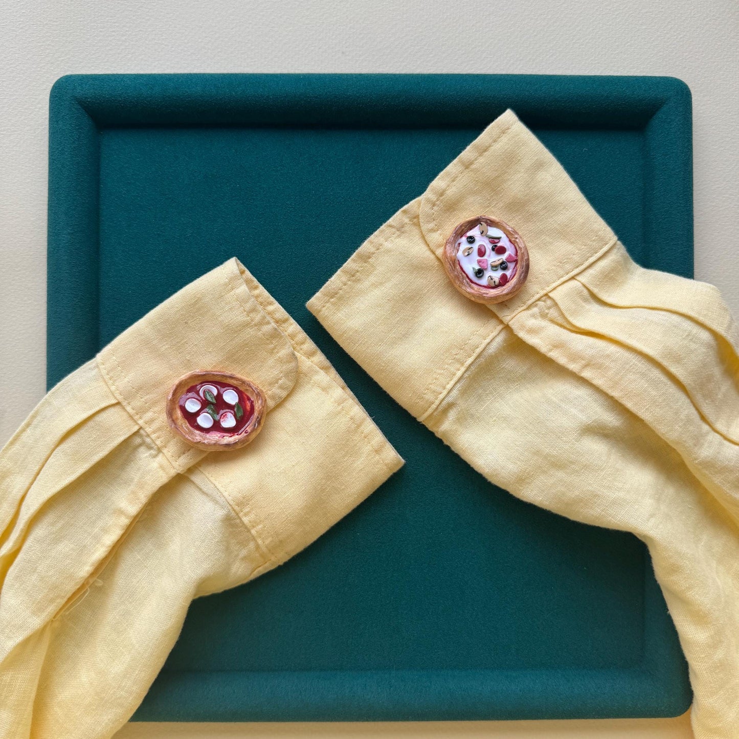 Pizza Button Covers