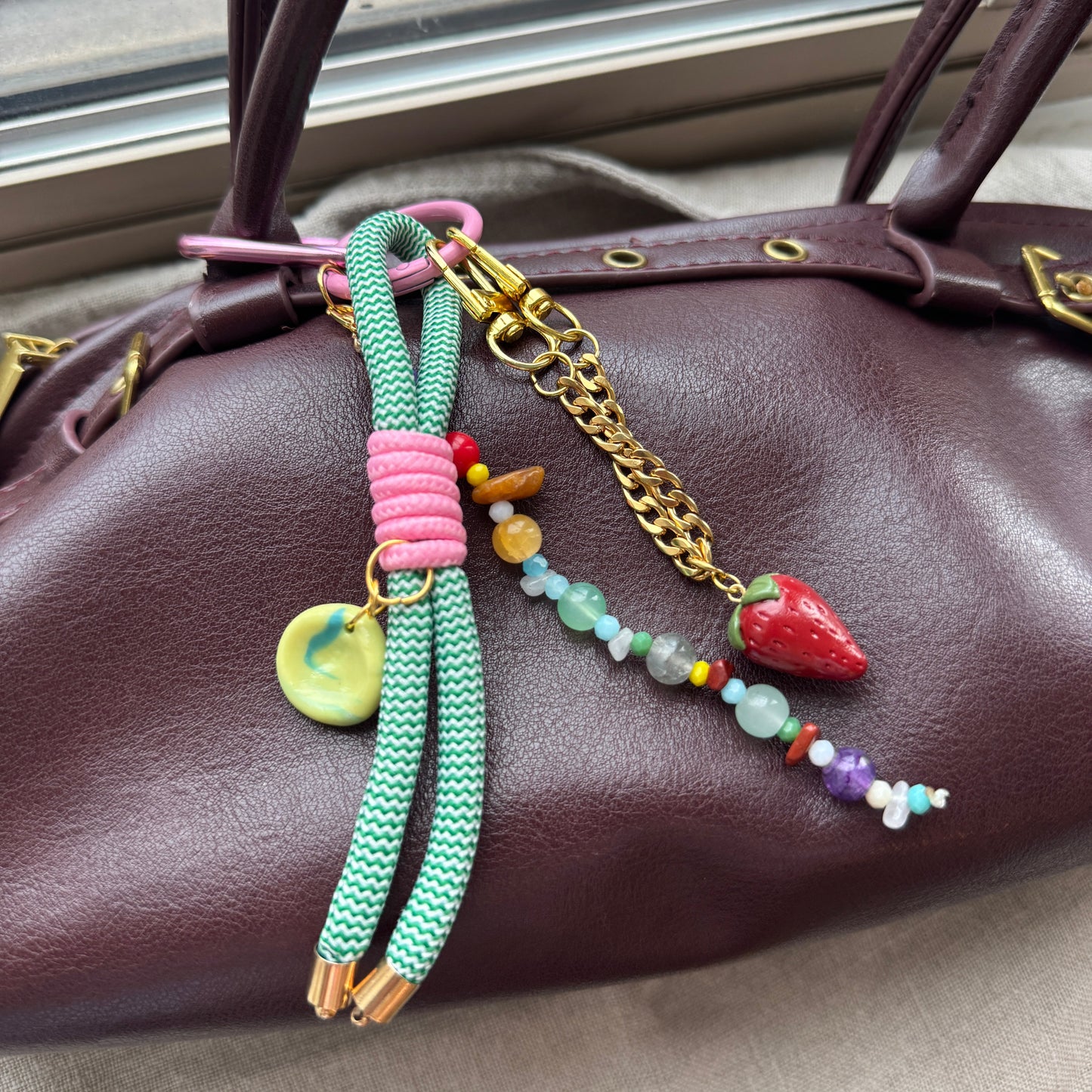 Strawbaby Bag Charm