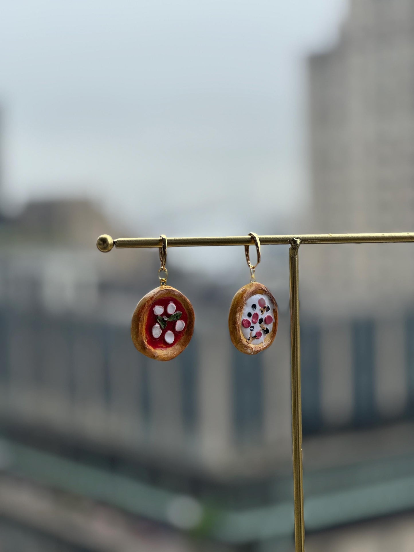 Pizza Charm Earrings