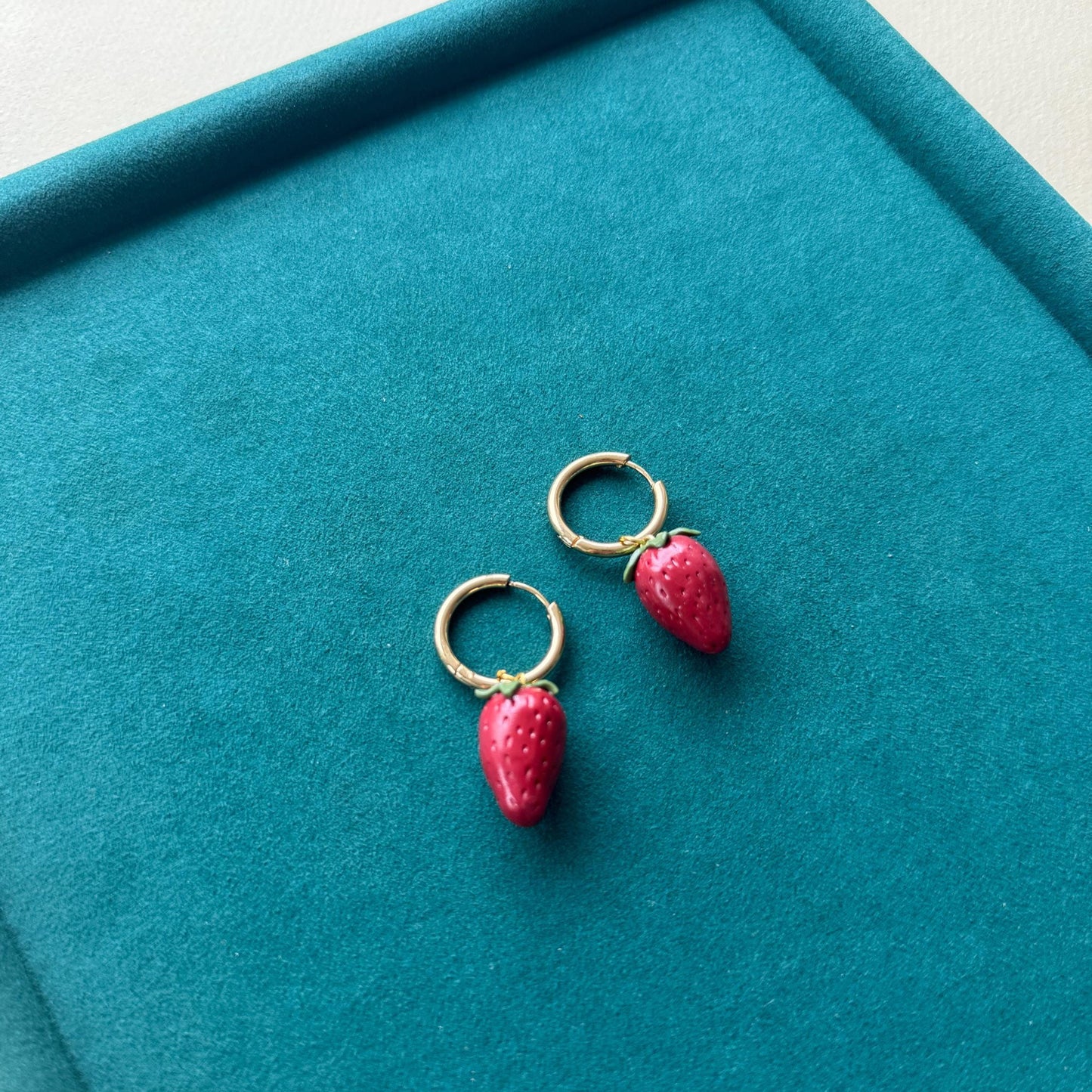 Strawberry Charm Earrings