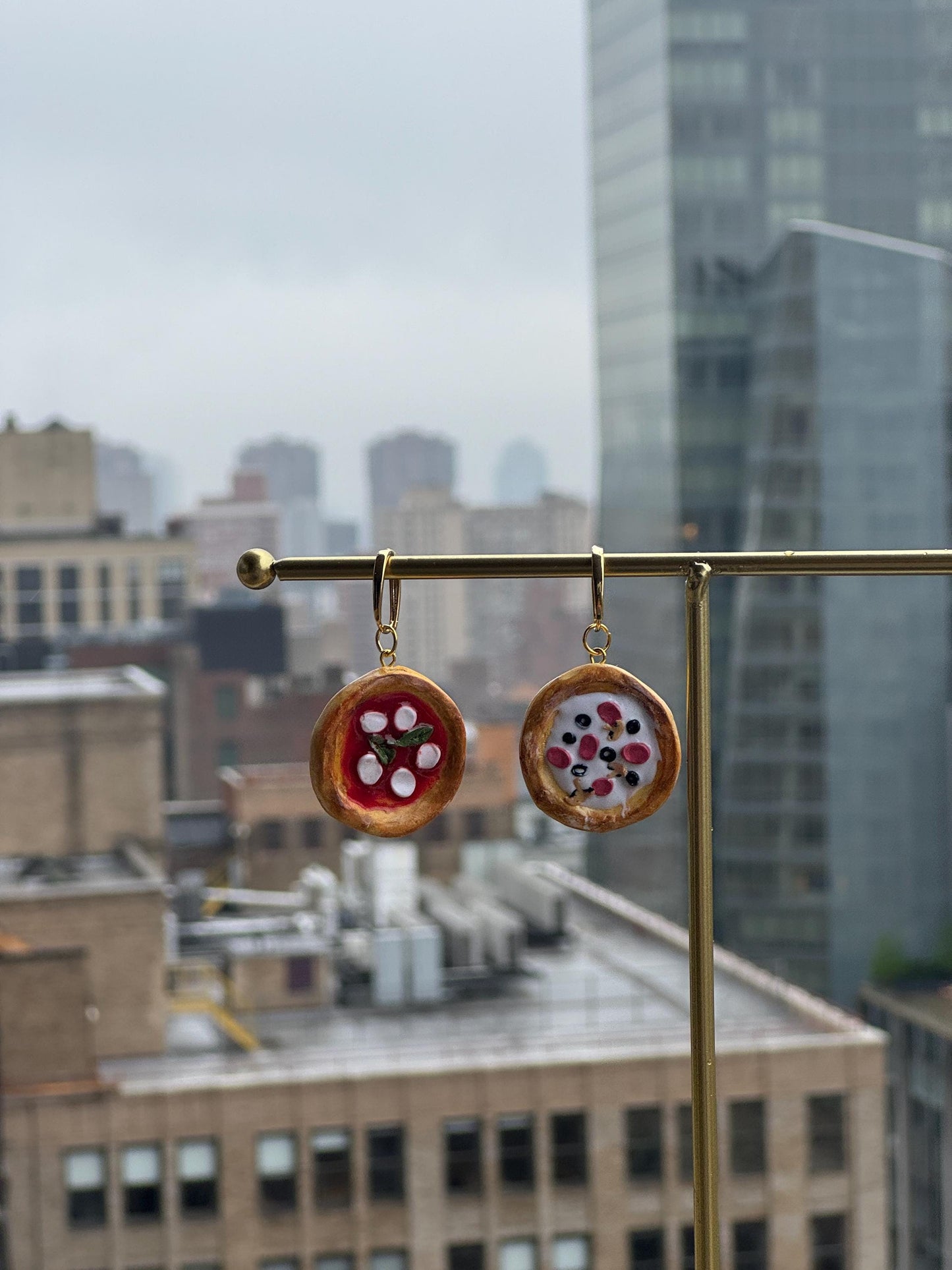 Pizza Charm Earrings