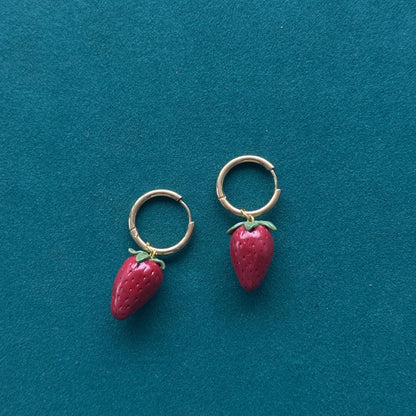 Strawberry Charm Earrings