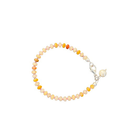 Sunrise Bracelet – Yellow Jade & Pink Tourmaline