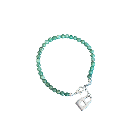 Jade Heartlock Bracelet