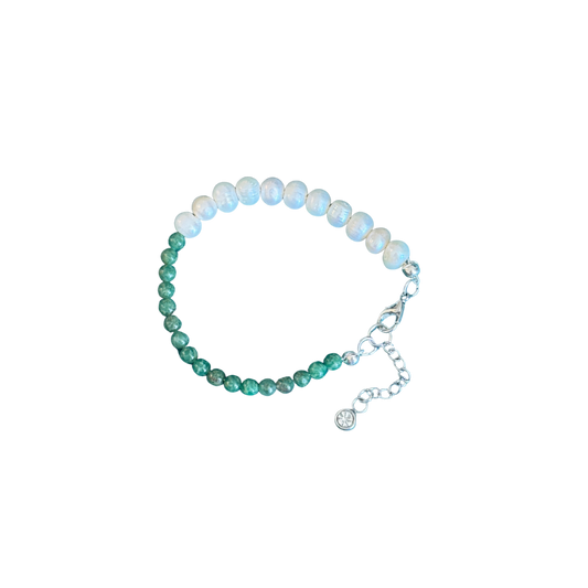 Pearl & African Jade Bracelet