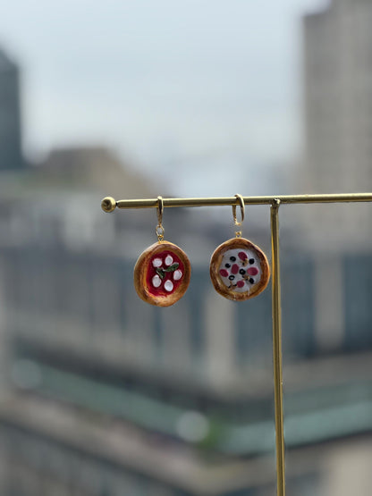 Pizza Charm Earrings