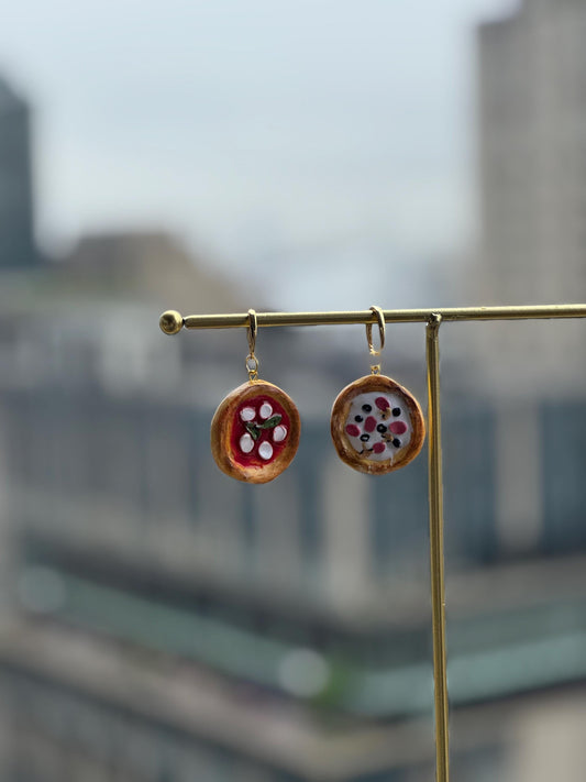 Pizza Charm Earrings