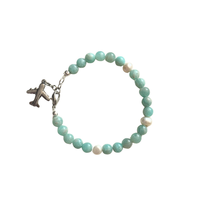 Il Cielo Bracelet - Amazonite + Freshwater Pearls