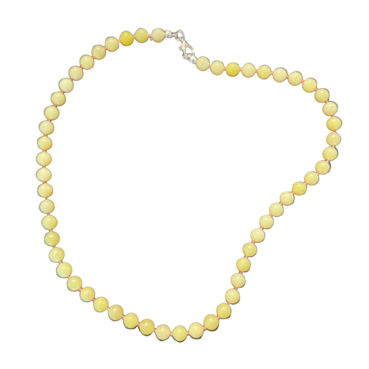 Limoncello Necklace – Olive Jade & Pink Tourmaline