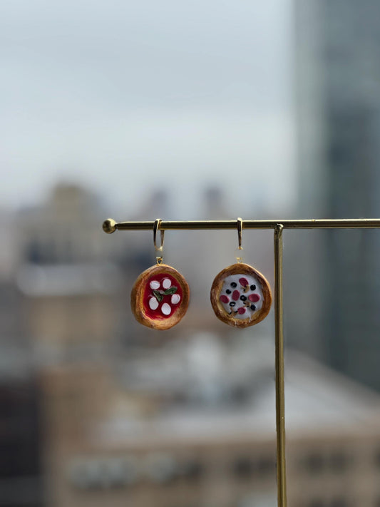 Pizza Charm Earrings